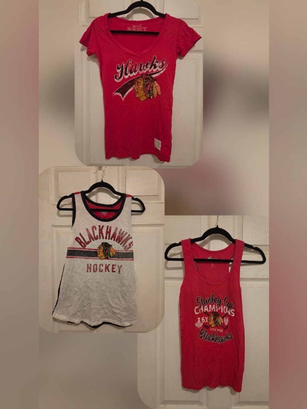 Chicago Blackhawks Women’s 3-Piece Fitted Fanwear Bundle 🏒❤️🖤
